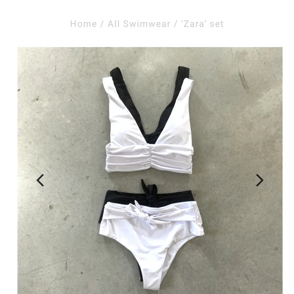 Haute swimwear "Zara" bikini set